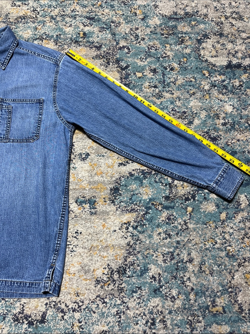 Levi's Red Tab Denim Button-Down Shirt Size S - Picture 6 of 15
